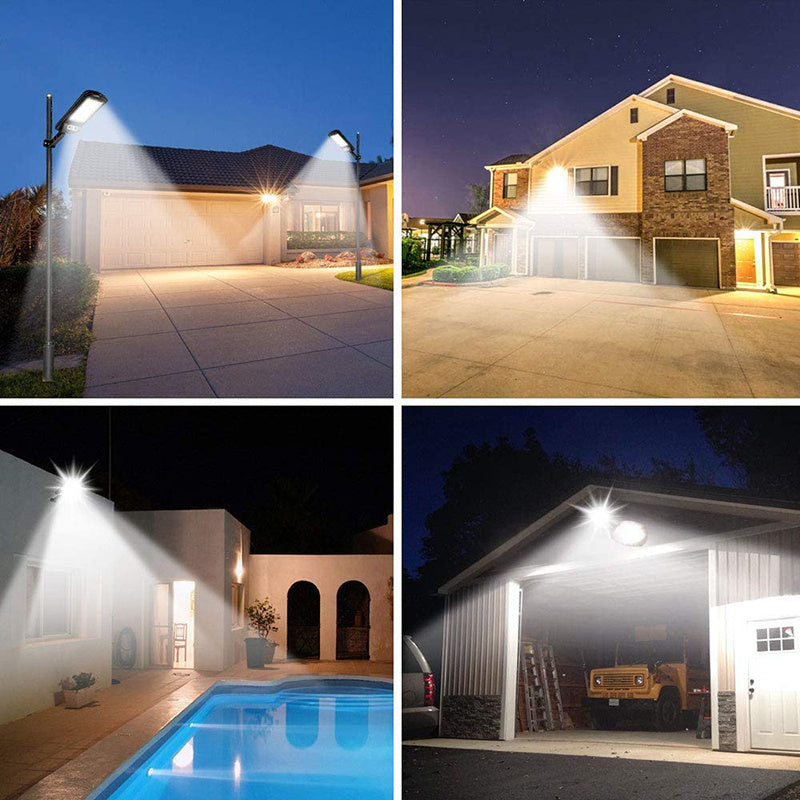 240LED Solar Street Light Commercial Dusk To Dawn Outdoor Motion Sensor Road Wall Lamp for Garden Garage Yard