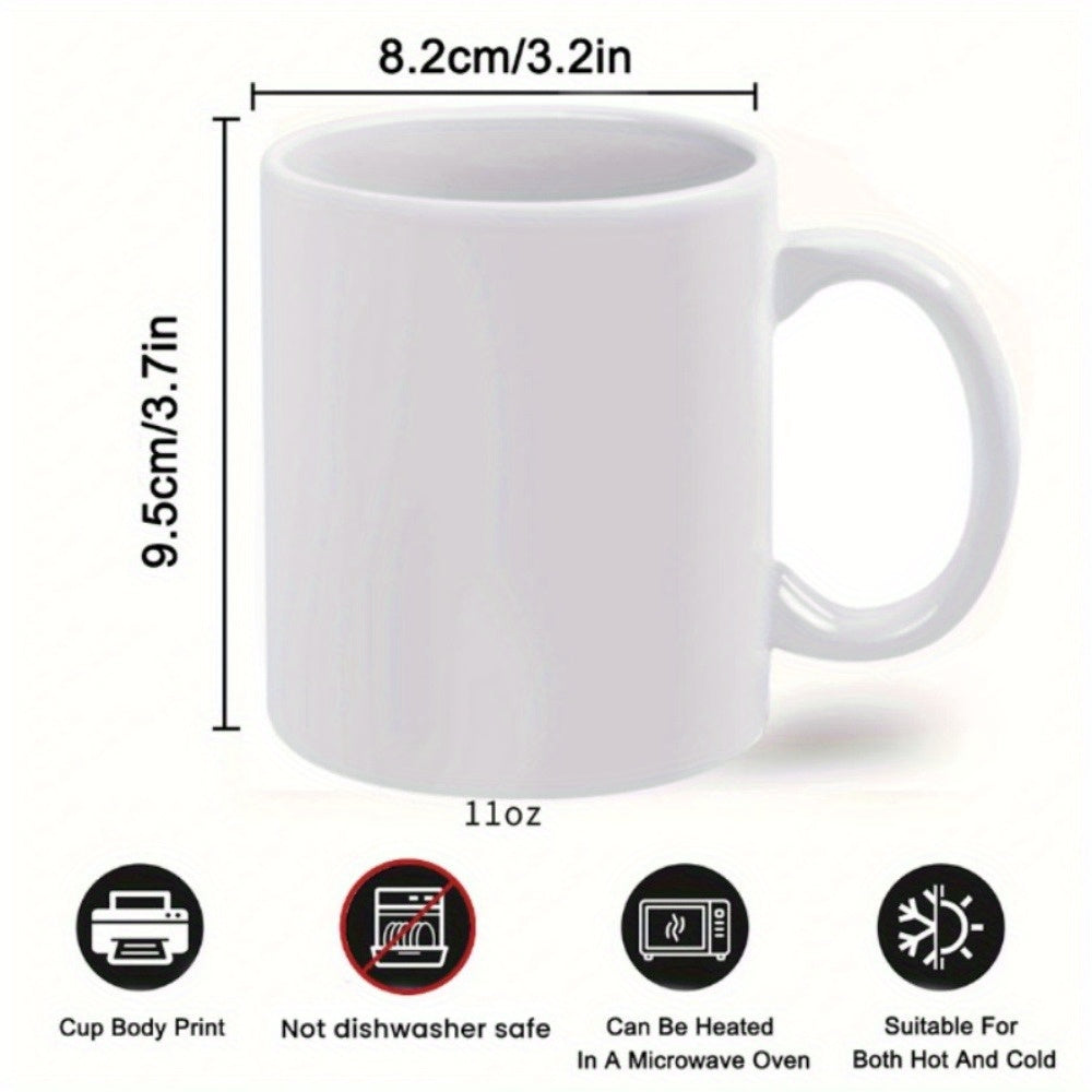 [Fast Arrival] Large White Funny Spreadsheet Mug - Cups & Mugs - Humorous Office Gift Idea with Spreadsheet Design - Perfect for Accountants and Data Analysts