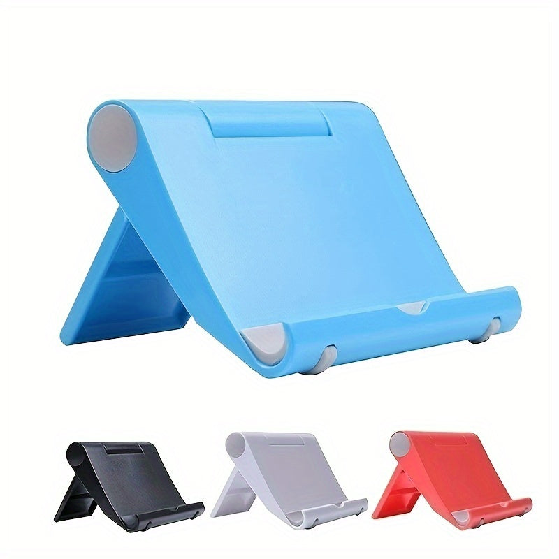 Compact Universal Phone Stand - Polypropylene (PP) Material, Foldable & Adjustable Multi-Angle Mount, Compatible with 4-11 Inch Devices, Portable Holder for Desk and Travel