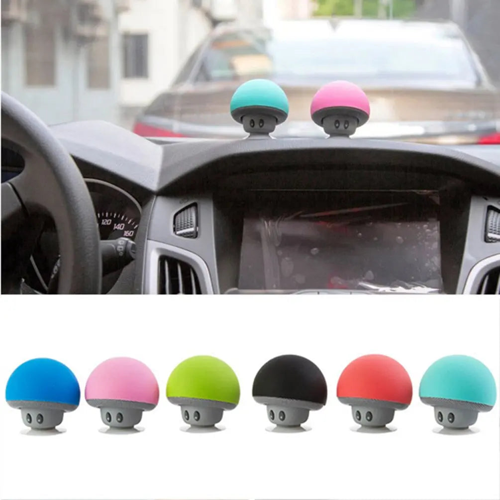 Cartoon Mushroom Wireless Speaker Waterproof Suction Cup Mini Speaker Audio Outdoor Portable Subwoofer