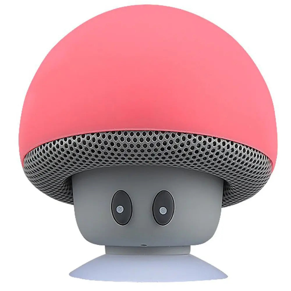 Cartoon Mushroom Wireless Speaker Waterproof Suction Cup Mini Speaker Audio Outdoor Portable Subwoofer