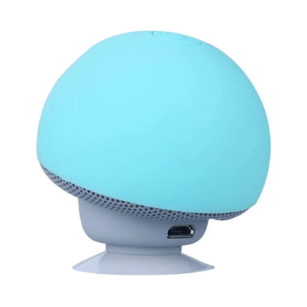 Cartoon Mushroom Wireless Speaker Waterproof Suction Cup Mini Speaker Audio Outdoor Portable Subwoofer