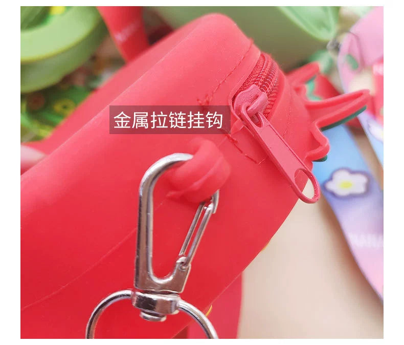 Press Silicone Bag Squeezing Toy Decompression Cute Rabbit Kids Little Boy Messenger Bag Baby Girl Shoulder Coin Purse