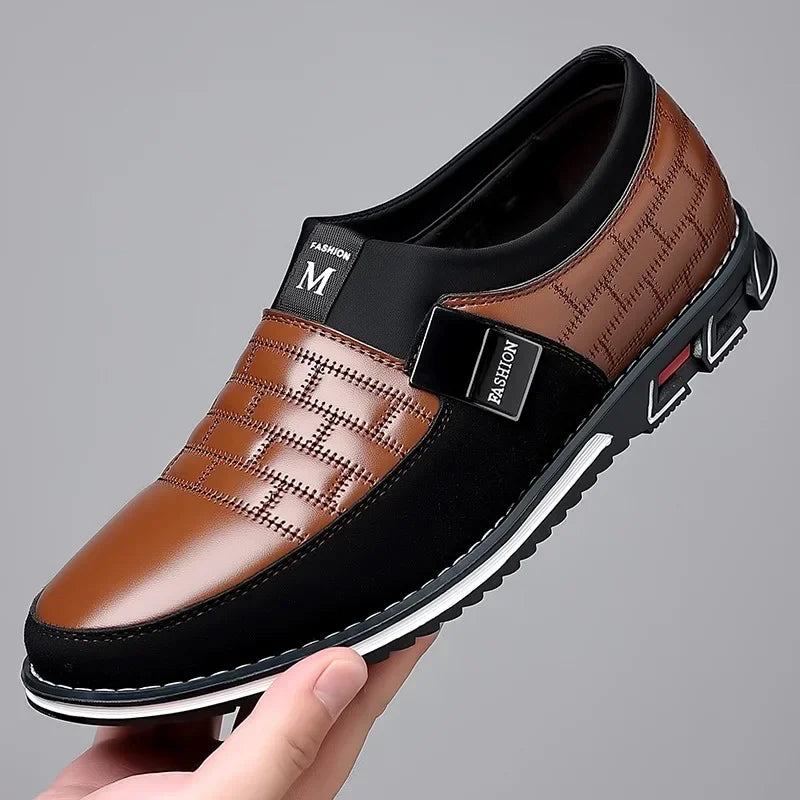 2024 new men's large-size casual leather shoes comfortable, foot cover, four-season models spring autumn, east and summer models