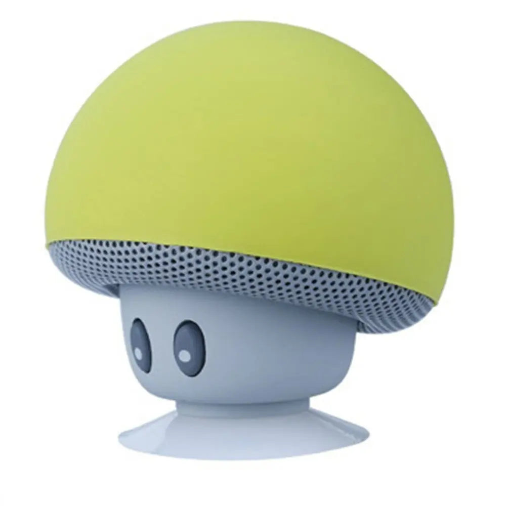 Cartoon Mushroom Wireless Speaker Waterproof Suction Cup Mini Speaker Audio Outdoor Portable Subwoofer