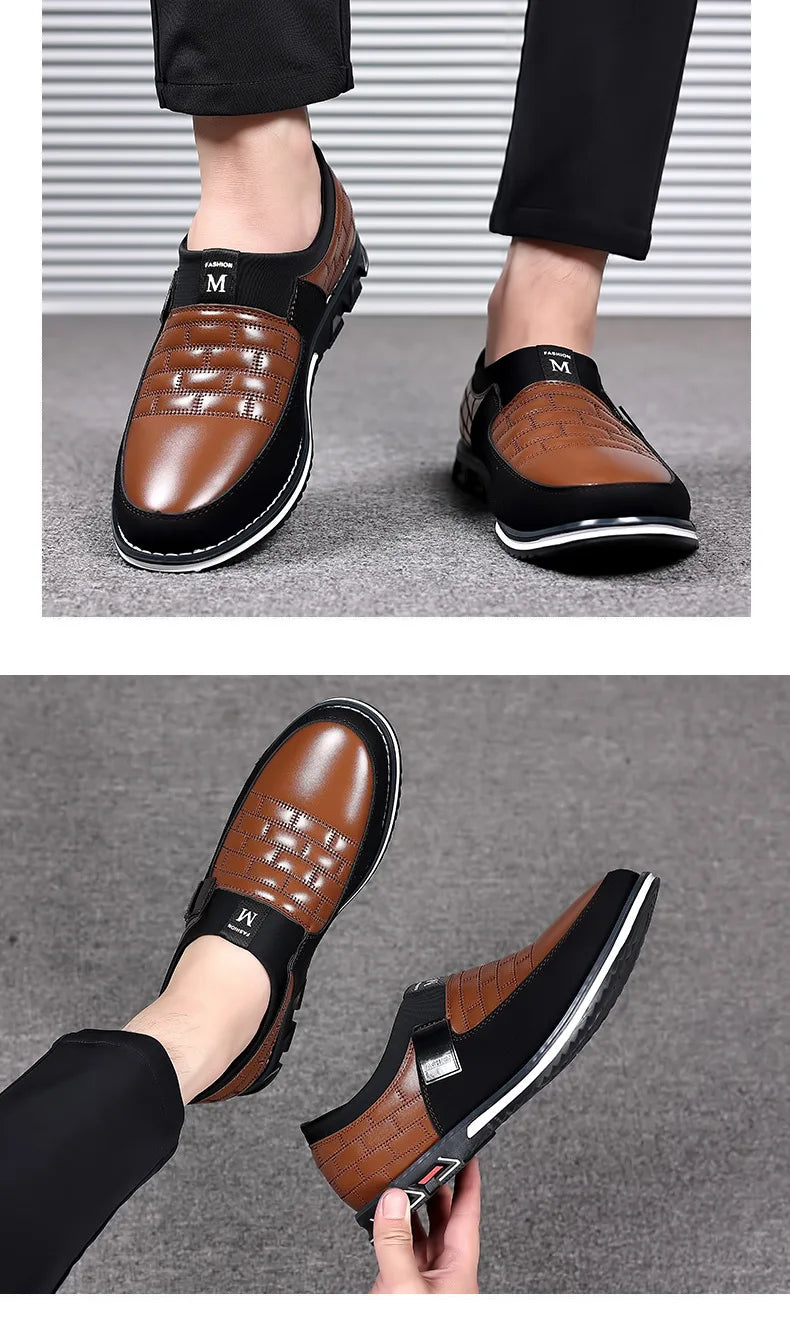 2024 new men's large-size casual leather shoes comfortable, foot cover, four-season models spring autumn, east and summer models