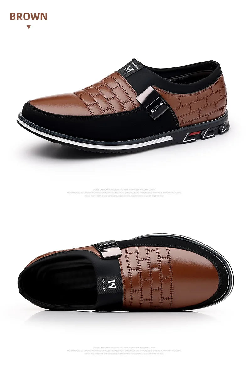 2024 new men's large-size casual leather shoes comfortable, foot cover, four-season models spring autumn, east and summer models