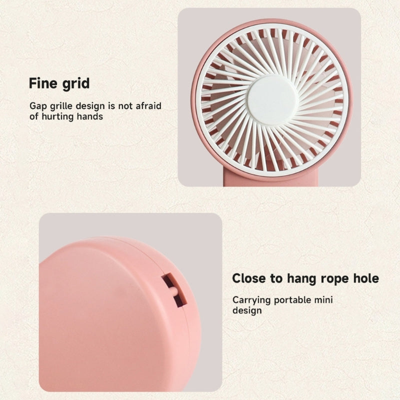 Travel Portable Fan Handheld Mini Fan AABattery Powered Super Mute Cooling Fan for Home Office- Travelling Cooler