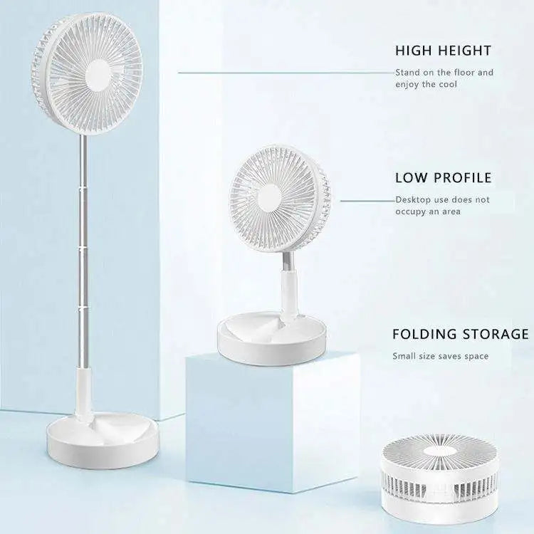 Usb Electric Rechargeable And Foldable Floor Table Fan