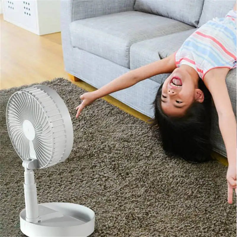 Usb Electric Rechargeable And Foldable Floor Table Fan