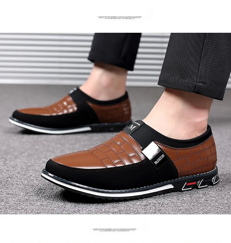 2024 new men's large-size casual leather shoes comfortable, foot cover, four-season models spring autumn, east and summer models