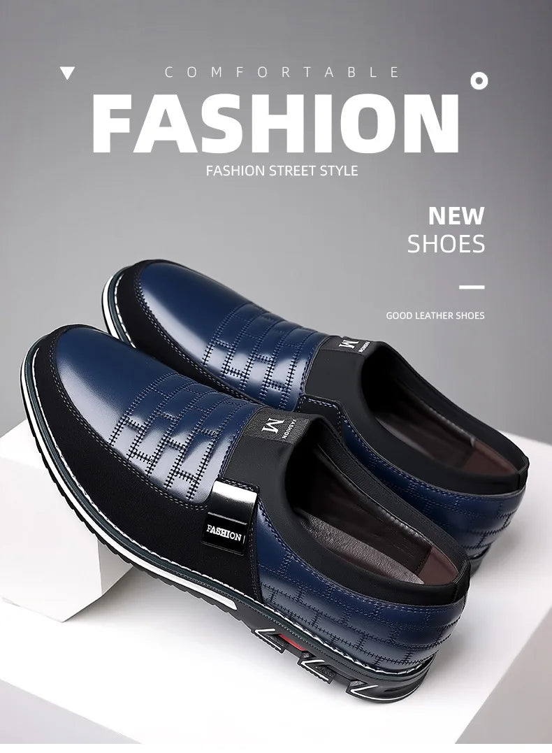 2024 new men's large-size casual leather shoes comfortable, foot cover, four-season models spring autumn, east and summer models