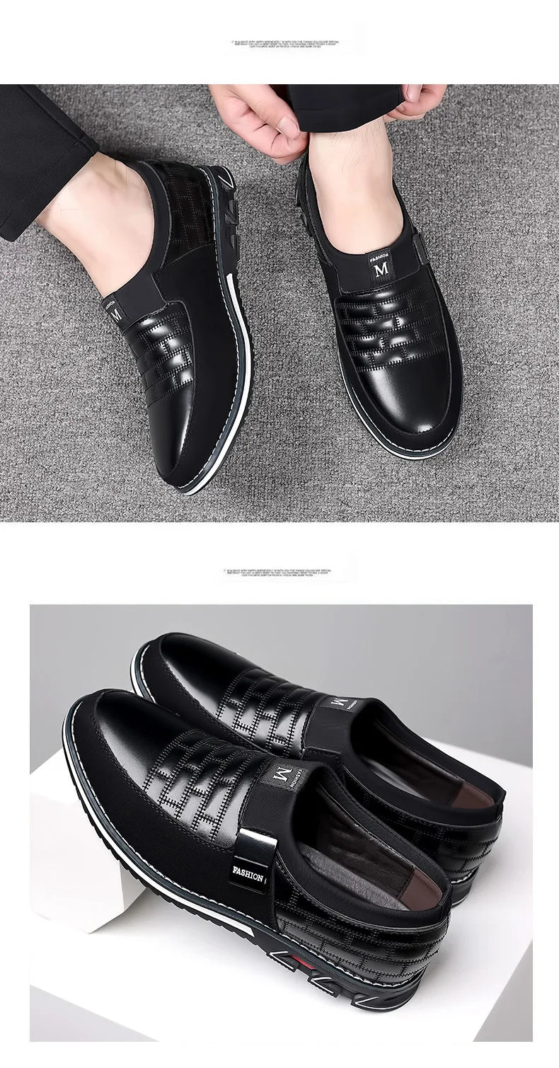 2024 new men's large-size casual leather shoes comfortable, foot cover, four-season models spring autumn, east and summer models