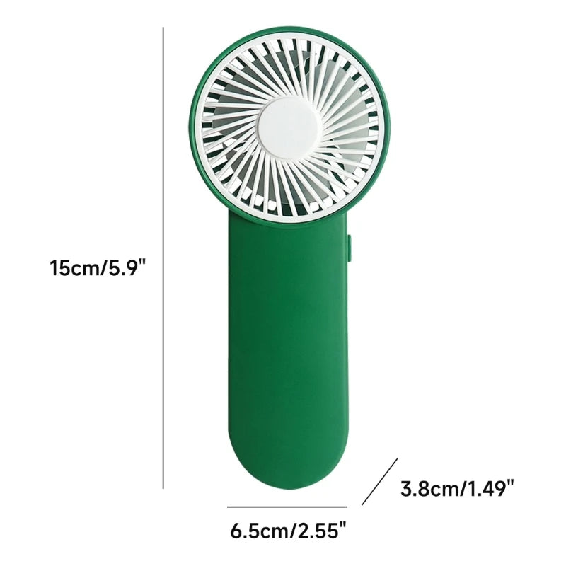 Travel Portable Fan Handheld Mini Fan AABattery Powered Super Mute Cooling Fan for Home Office- Travelling Cooler