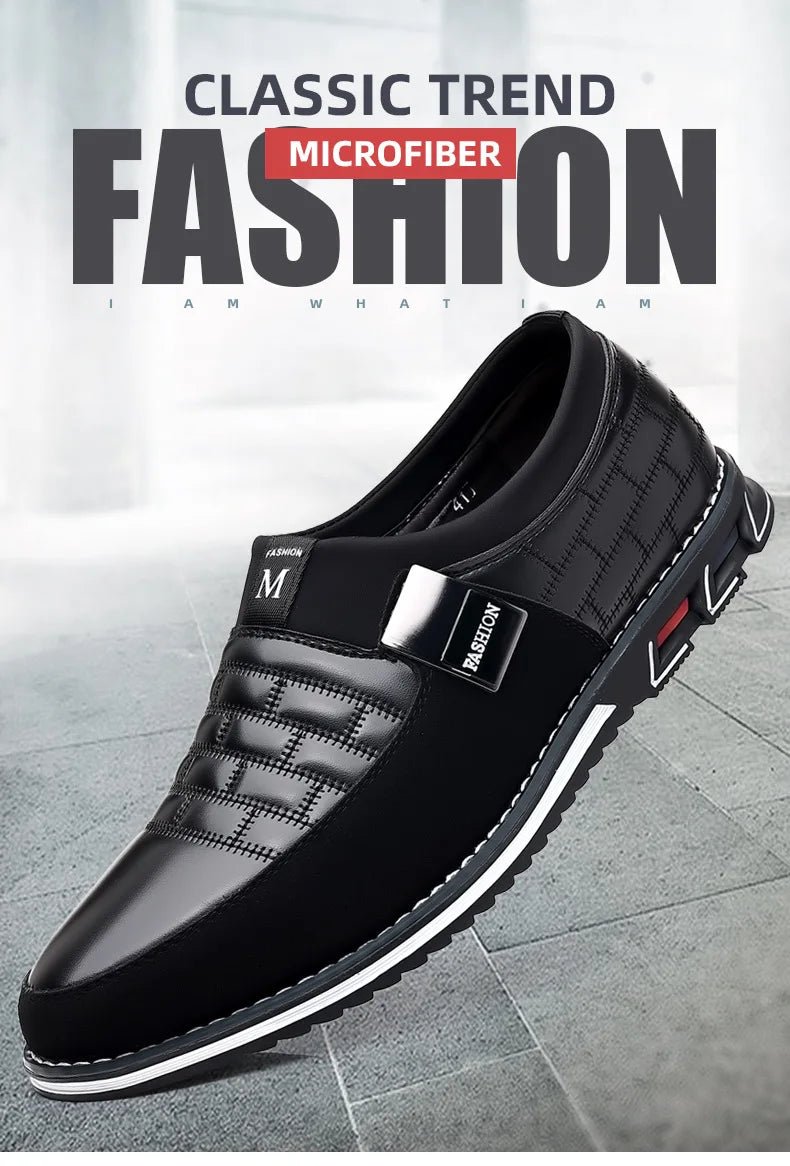 2024 new men's large-size casual leather shoes comfortable, foot cover, four-season models spring autumn, east and summer models