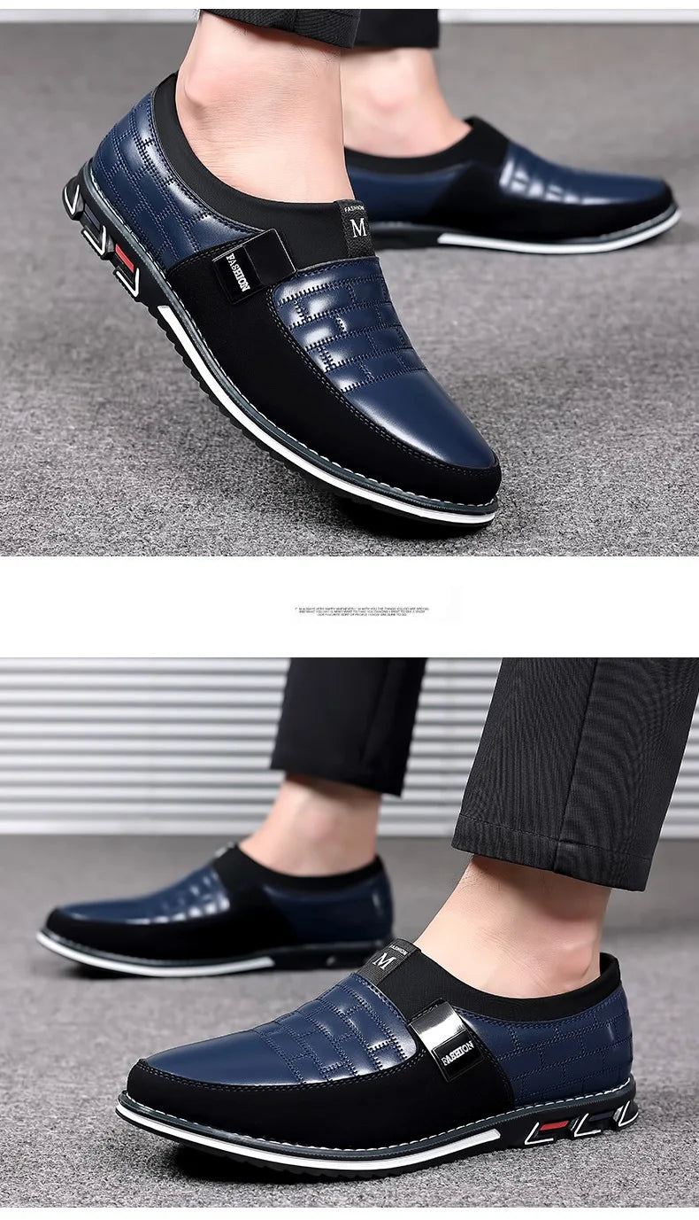 2024 new men's large-size casual leather shoes comfortable, foot cover, four-season models spring autumn, east and summer models