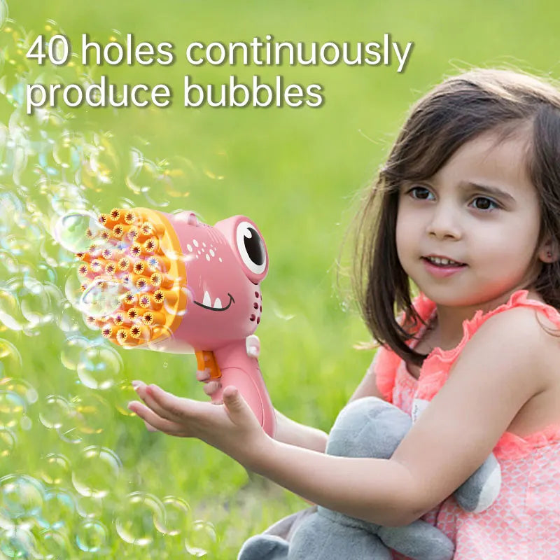 40 Holes Bubble Machine Gun Toys for Kids