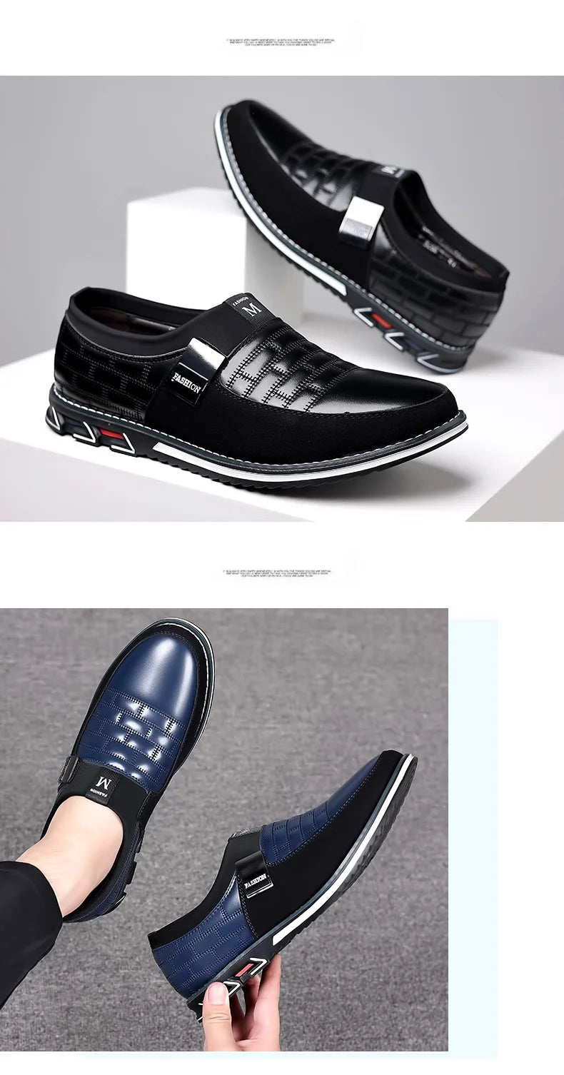 2024 new men's large-size casual leather shoes comfortable, foot cover, four-season models spring autumn, east and summer models