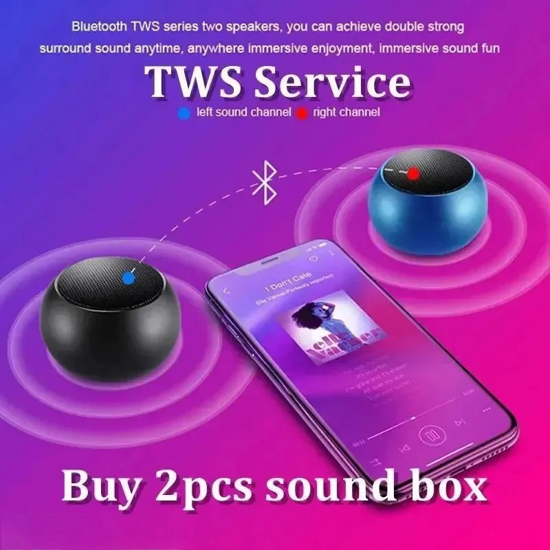 Small Steel Cannon Metal Heavy Duty Subwoofer Outdoor Mini Bluetooth Speaker M3 Flash Wireless Bluetooth Portable Speaker