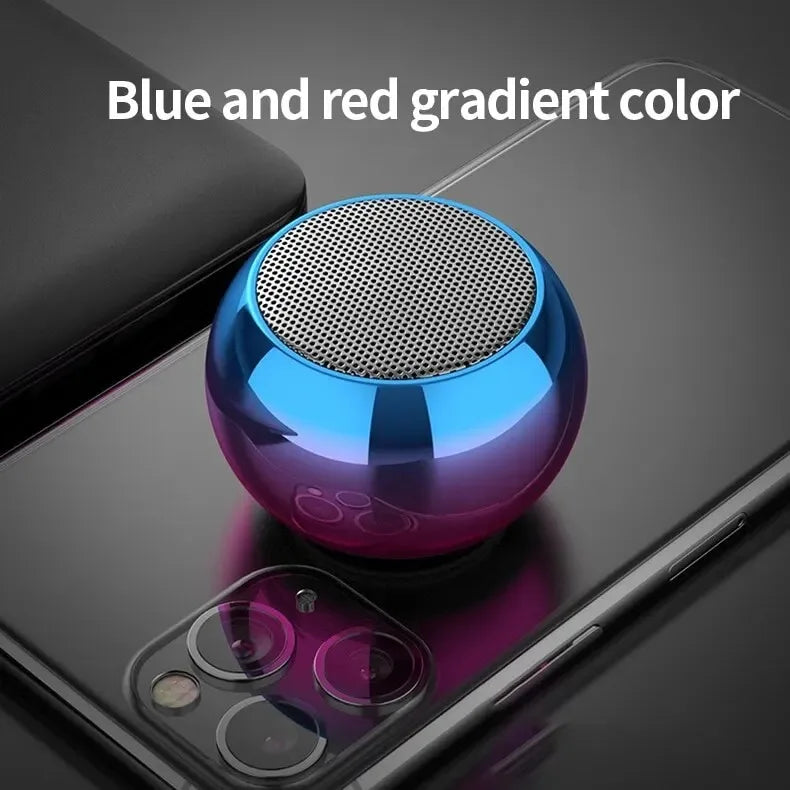 Small Steel Cannon Metal Heavy Duty Subwoofer Outdoor Mini Bluetooth Speaker M3 Flash Wireless Bluetooth Portable Speaker