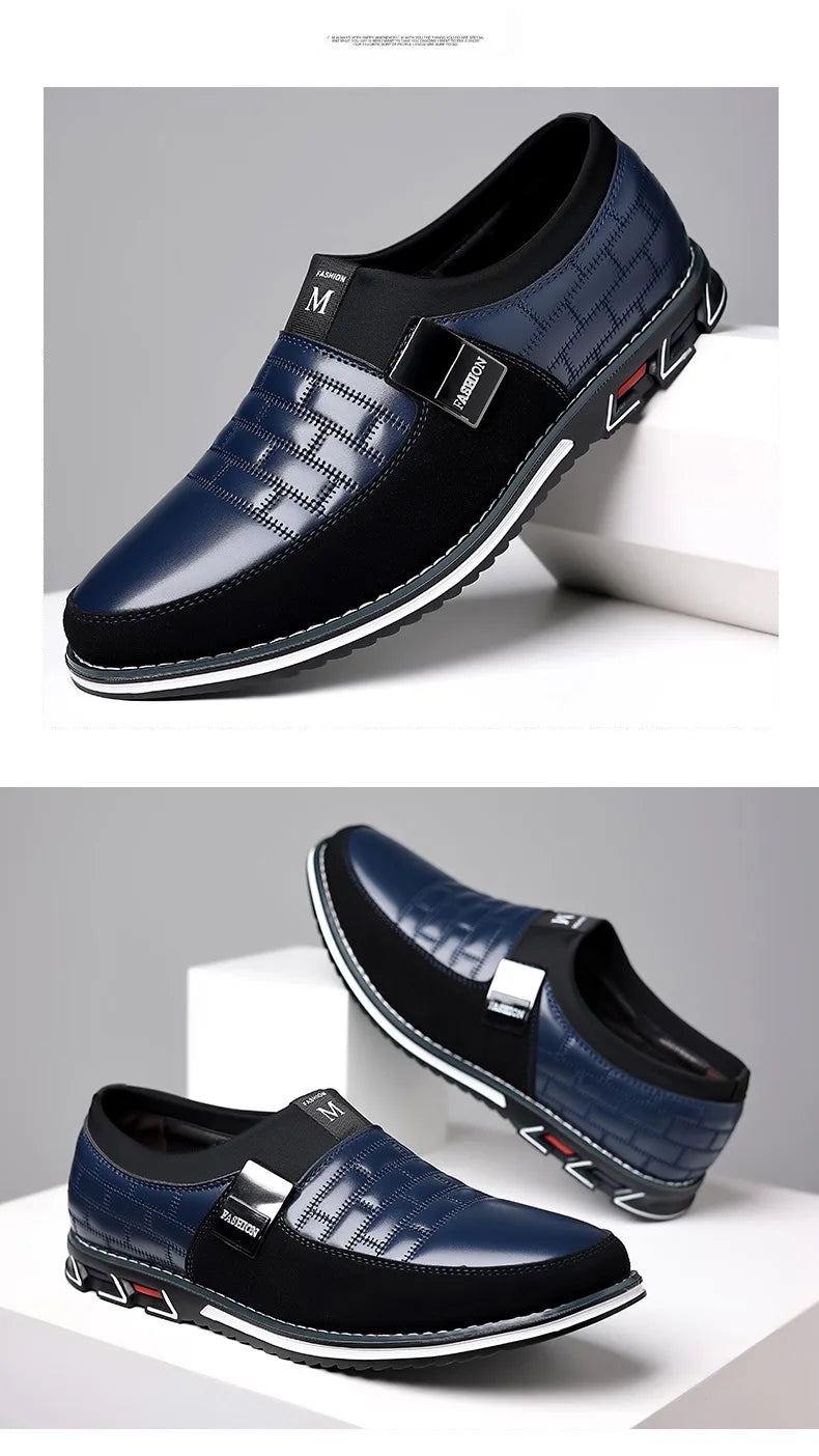 2024 new men's large-size casual leather shoes comfortable, foot cover, four-season models spring autumn, east and summer models