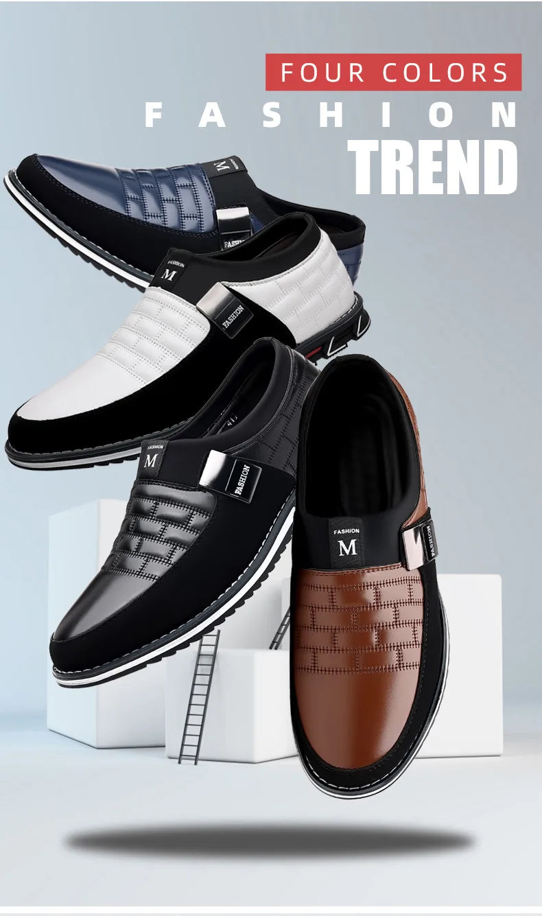 2024 new men's large-size casual leather shoes comfortable, foot cover, four-season models spring autumn, east and summer models