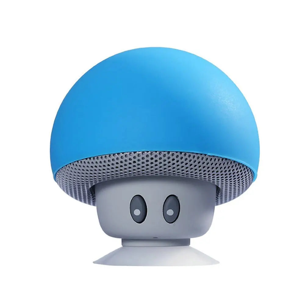 Cartoon Mushroom Wireless Speaker Waterproof Suction Cup Mini Speaker Audio Outdoor Portable Subwoofer