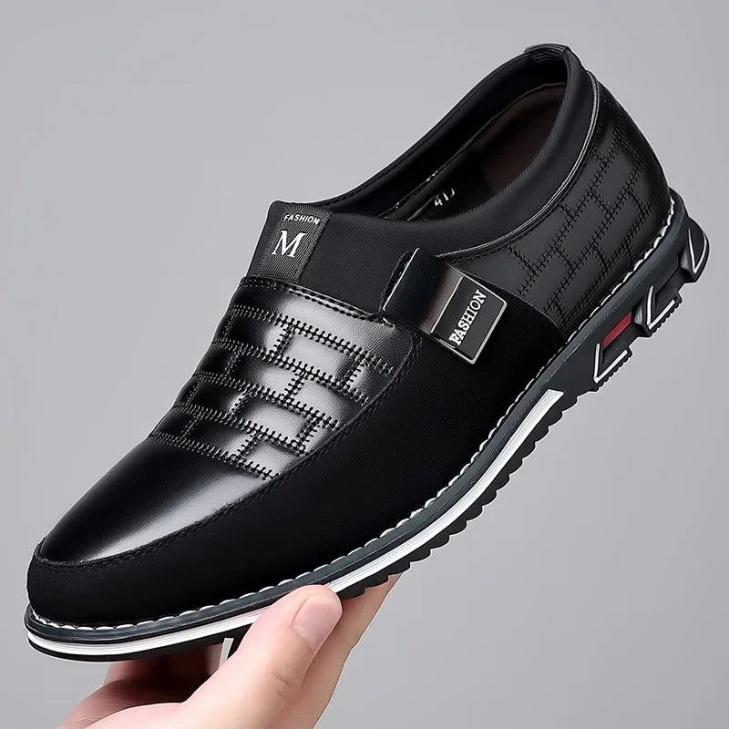 2024 new men's large-size casual leather shoes comfortable, foot cover, four-season models spring autumn, east and summer models