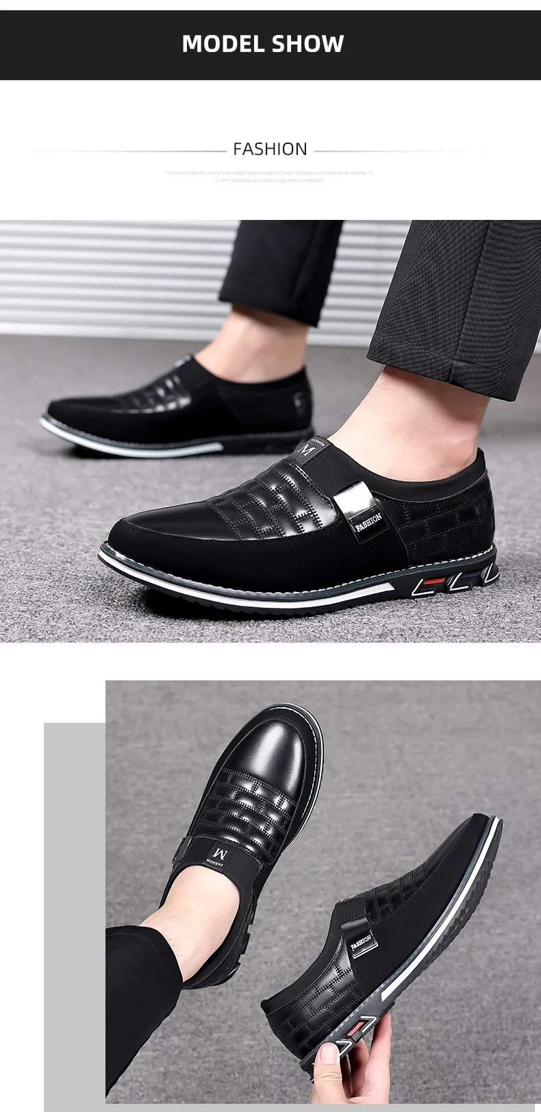 2024 new men's large-size casual leather shoes comfortable, foot cover, four-season models spring autumn, east and summer models